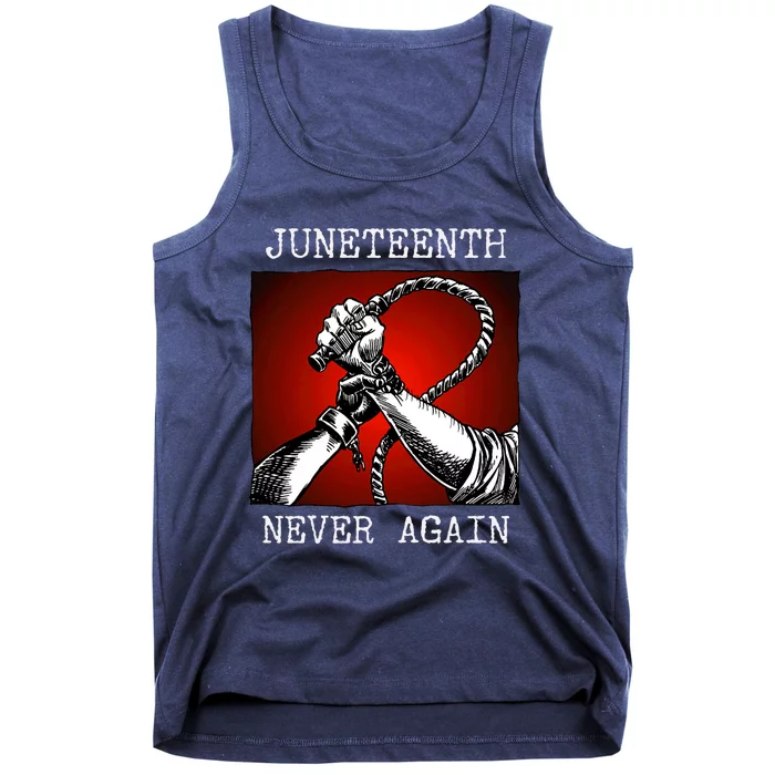 Never Again Juneteenth End Of Slavery Tank Top