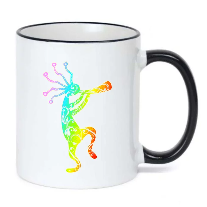 Native American Kokopelli Flute Gift Black Color Changing Mug