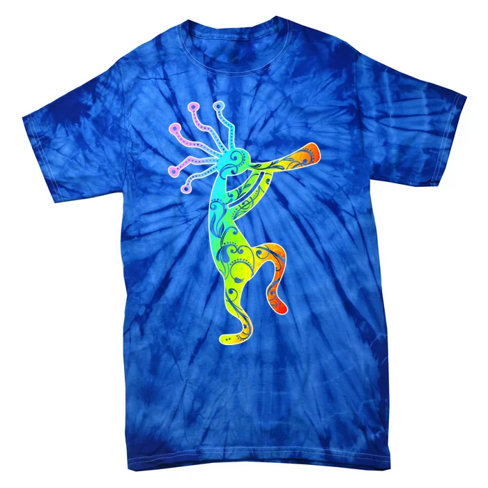 Native American Kokopelli Flute Gift Tie-Dye T-Shirt