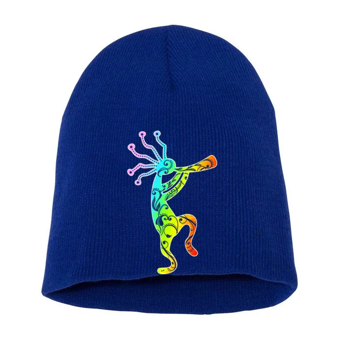 Native American Kokopelli Flute Gift Short Acrylic Beanie