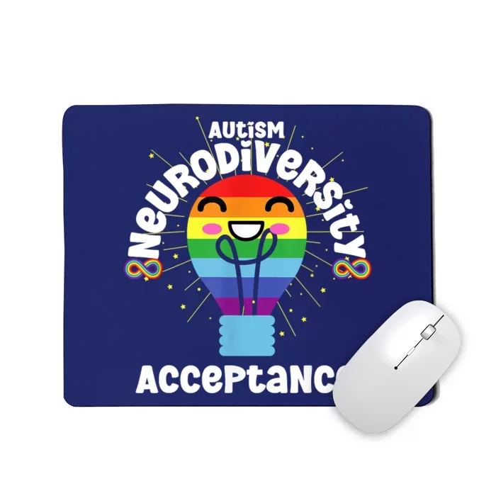 Neurodiversity Acceptance Kawaii Encourage Diversity Mousepad