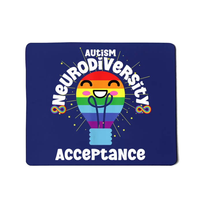 Neurodiversity Acceptance Kawaii Encourage Diversity Mousepad