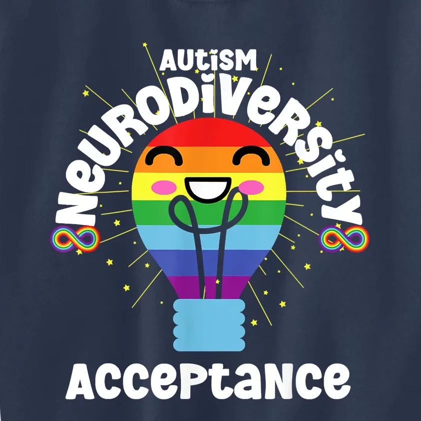 Neurodiversity Acceptance Kawaii Encourage Diversity Kids Sweatshirt