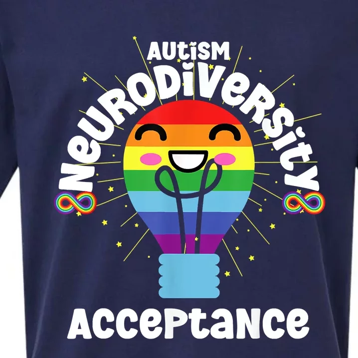 Neurodiversity Acceptance Kawaii Encourage Diversity Sueded Cloud Jersey T-Shirt