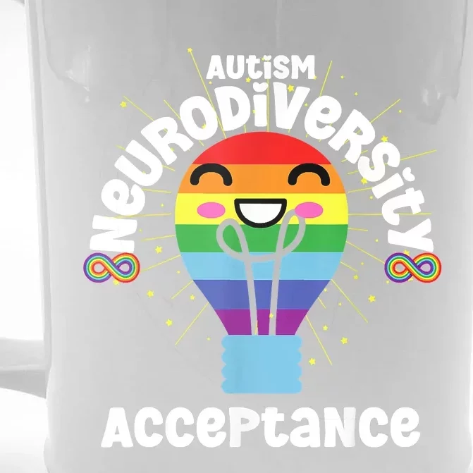 Neurodiversity Acceptance Kawaii Encourage Diversity Front & Back Beer Stein