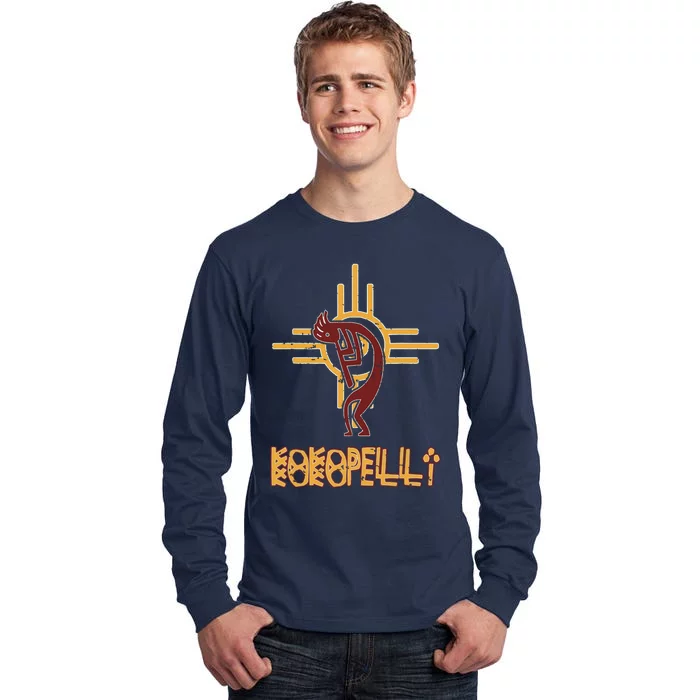 Native American Kokopelli Flute Player Sun Symbol Tall Long Sleeve T-Shirt