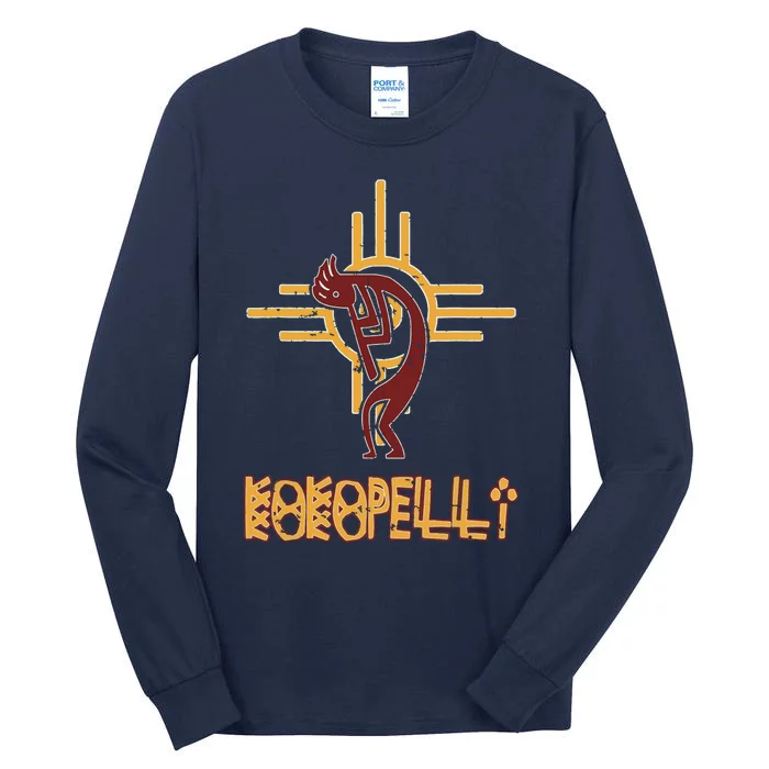 Native American Kokopelli Flute Player Sun Symbol Tall Long Sleeve T-Shirt