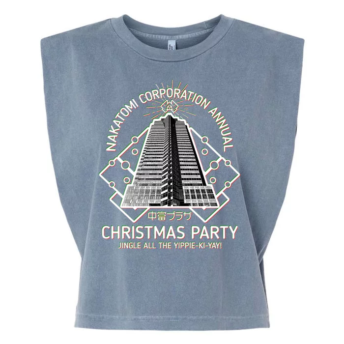 Nakatomi Corporation Annual Christmas Party Garment-Dyed Women's Muscle Tee