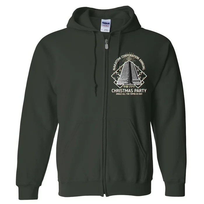 Nakatomi Corporation Annual Christmas Party Full Zip Hoodie