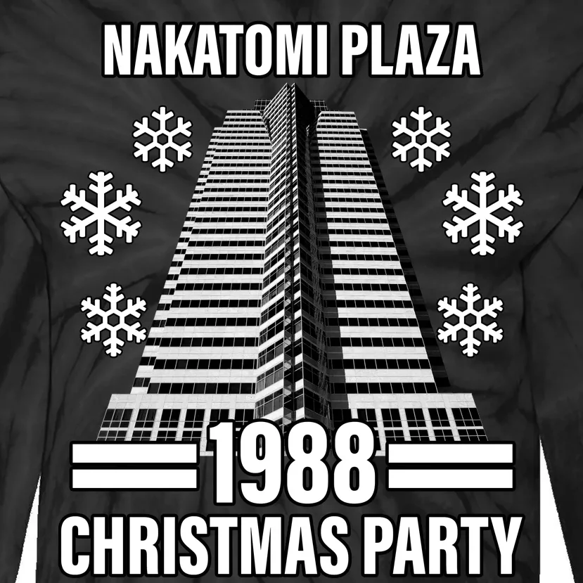 Nakatomi Plaza Christmas Party 1988 Tie-Dye Long Sleeve Shirt