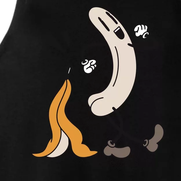 Naked Banana Retro Cartoon Ladies Tri-Blend Wicking Tank