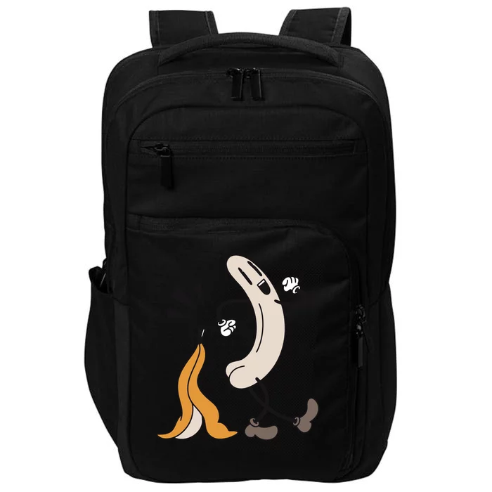 Naked Banana Retro Cartoon Impact Tech Backpack