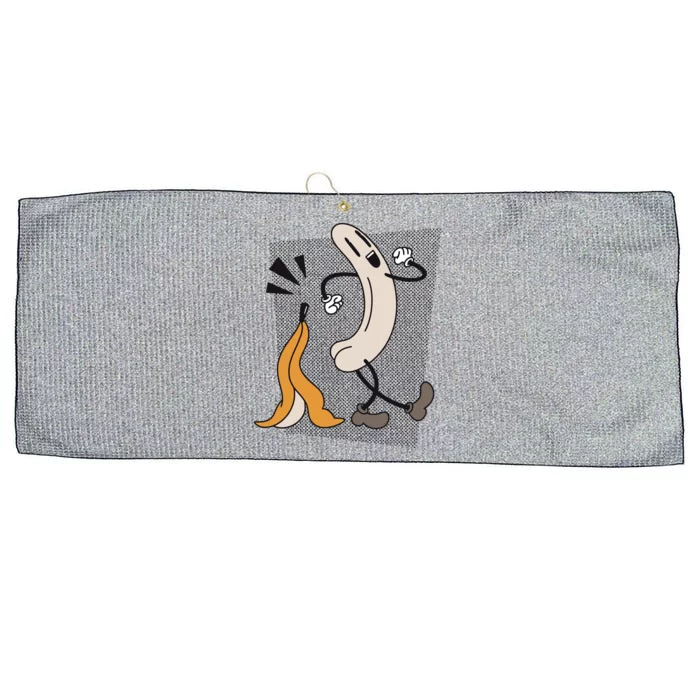 Naked Banana Retro Cartoon Large Microfiber Waffle Golf Towel