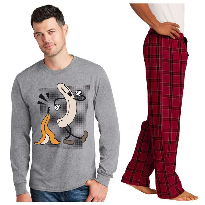 Naked Banana Retro Cartoon Long Sleeve Pajama Set