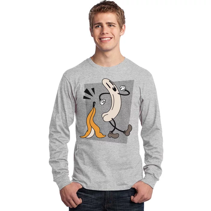 Naked Banana Retro Cartoon Tall Long Sleeve T-Shirt