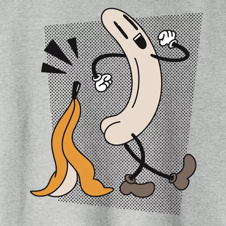 Naked Banana Retro Cartoon Women's Crop Top Tee