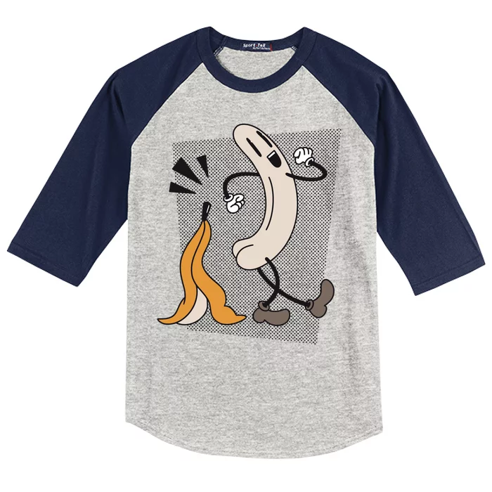 Naked Banana Retro Cartoon Kids Colorblock Raglan Jersey