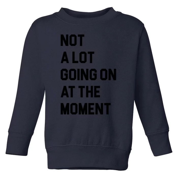 Not A Lot Going On At The Moment Toddler Sweatshirt