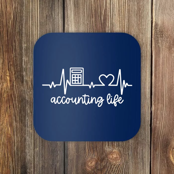 Novelty Accounting Life Heartbeat Accountant Tax Season Coaster