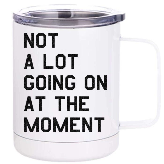 Not A Lot Going On At The Moment Front & Back 12oz Stainless Steel Tumbler Cup