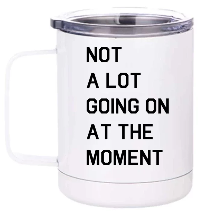 Not A Lot Going On At The Moment Front & Back 12oz Stainless Steel Tumbler Cup