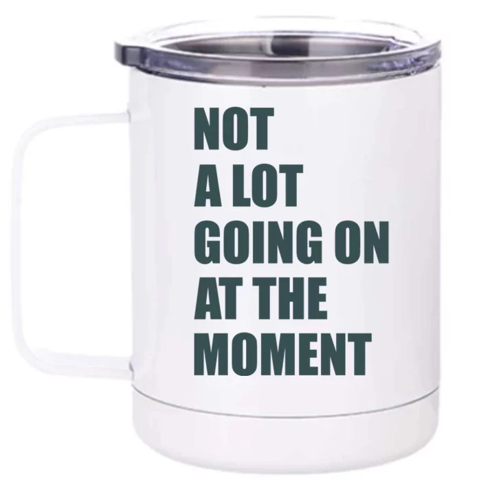 Not A Lot Going On At The Moment Humor Front & Back 12oz Stainless Steel Tumbler Cup