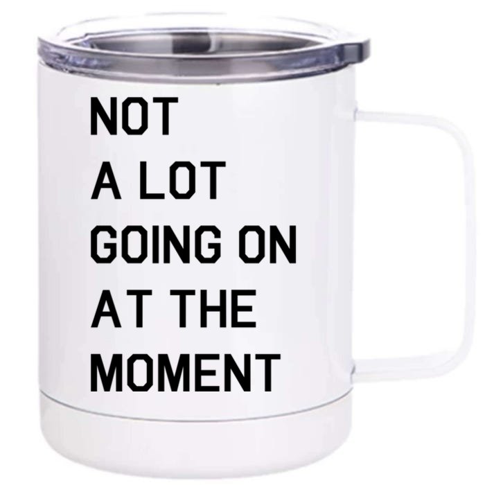 Not A Lot Going On At The Moment Front & Back 12oz Stainless Steel Tumbler Cup