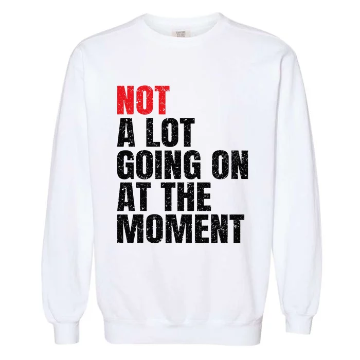 Not a Lot Going on at the Moment Vintage Garment-Dyed Sweatshirt