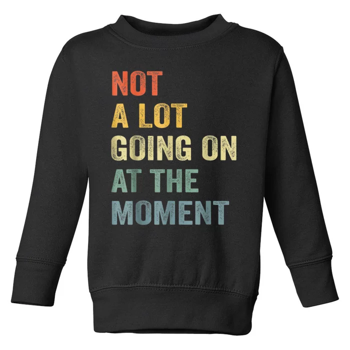 Not A Lot Going On At The Moment Toddler Sweatshirt