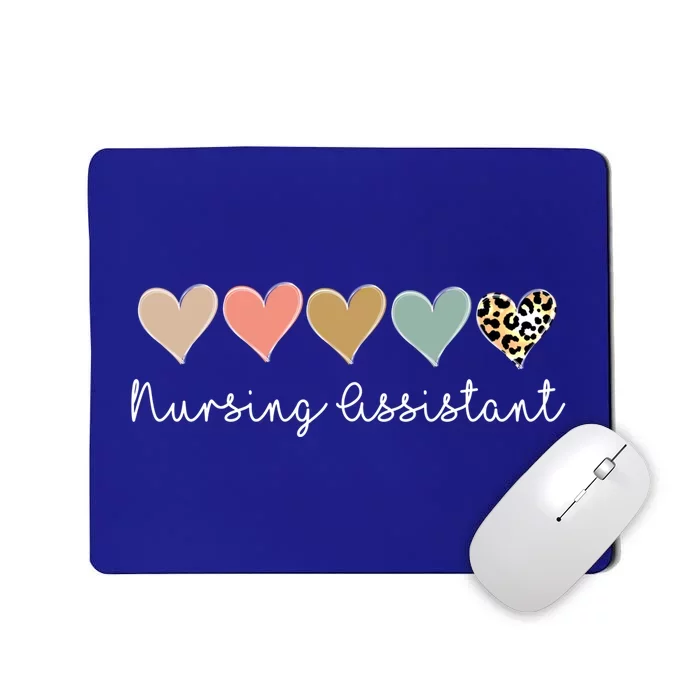 Nursing Assistant Leopard Nursing Assistant And Nurses Aide Gift Mousepad