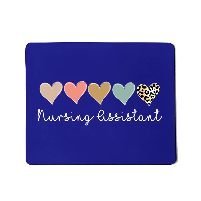 Nursing Assistant Leopard Nursing Assistant And Nurses Aide Gift Mousepad