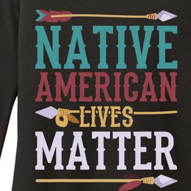 Native American Lives Matter Native American Design Womens CVC Long Sleeve Shirt