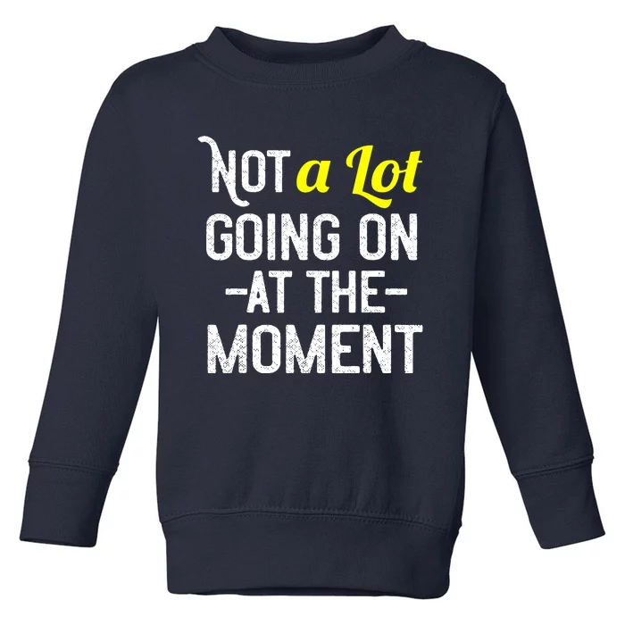 Not A Lot Going On At The Moment Toddler Sweatshirt