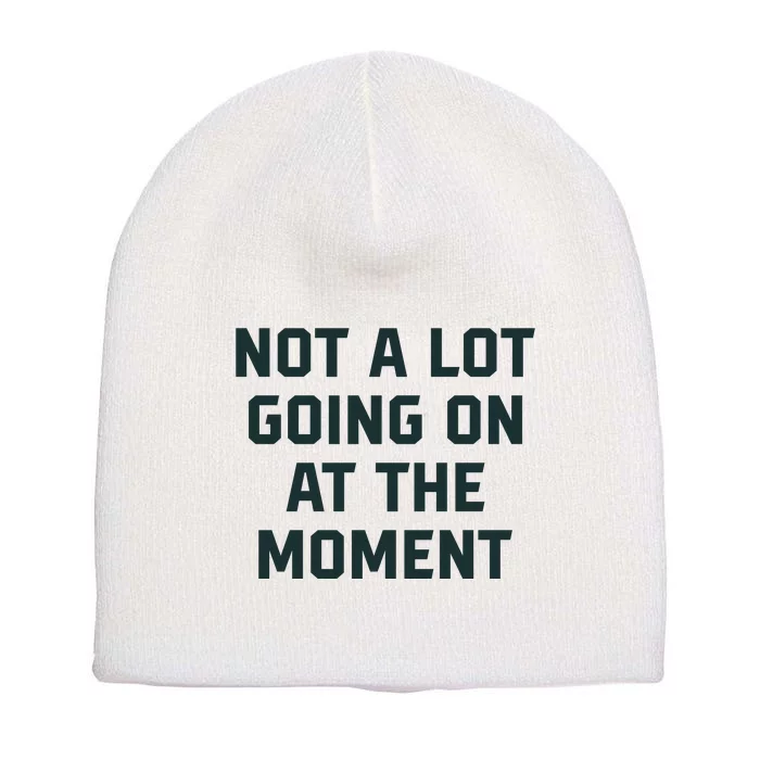 Not A Lot Going On At The Moment Funny Short Acrylic Beanie