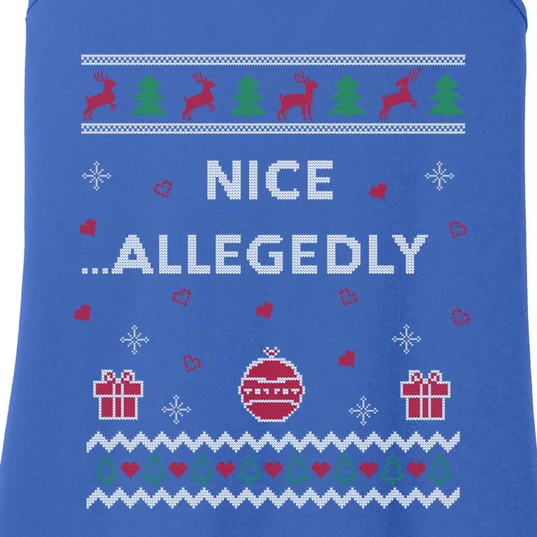 Nice Allegedly Lawyer Funny Attorney Design Ugly Christmas Funny Gift Ladies Essential Tank