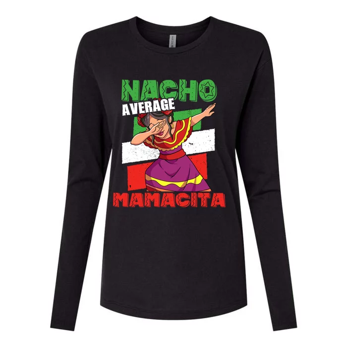 Nacho Average Mamacita Cute Gift Womens Cotton Relaxed Long Sleeve T-Shirt