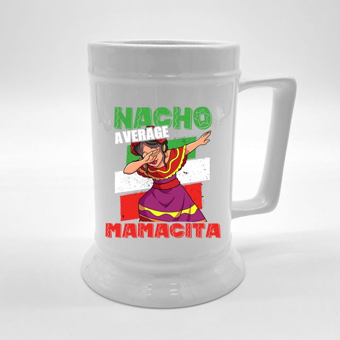 Nacho Average Mamacita Cute Gift Front & Back Beer Stein