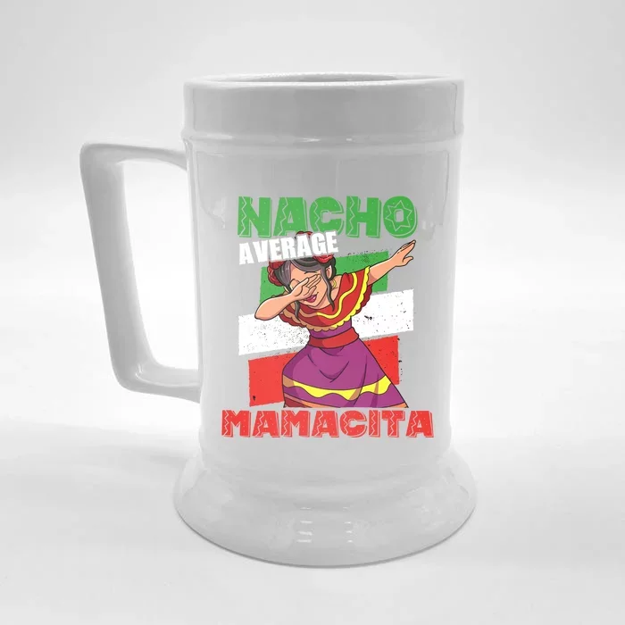 Nacho Average Mamacita Cute Gift Front & Back Beer Stein