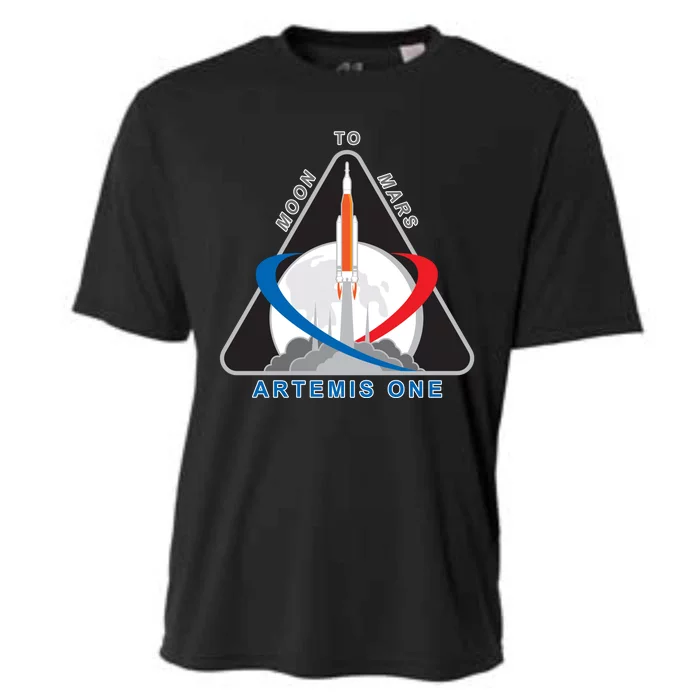 NASA Artemis Moon To Mars Cooling Performance Crew T-Shirt