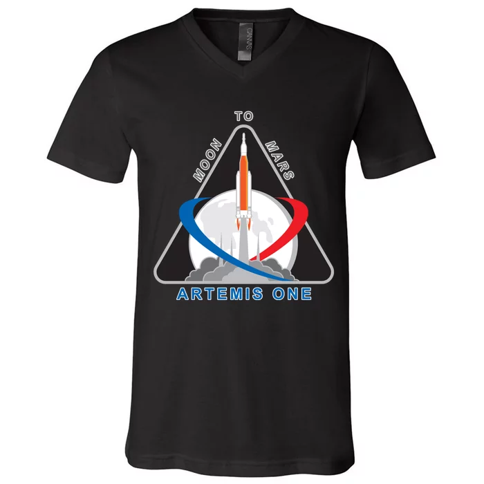 NASA Artemis Moon To Mars V-Neck T-Shirt