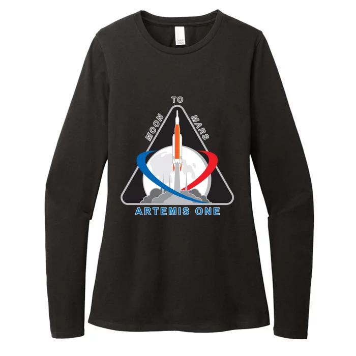 NASA Artemis Moon To Mars Womens CVC Long Sleeve Shirt