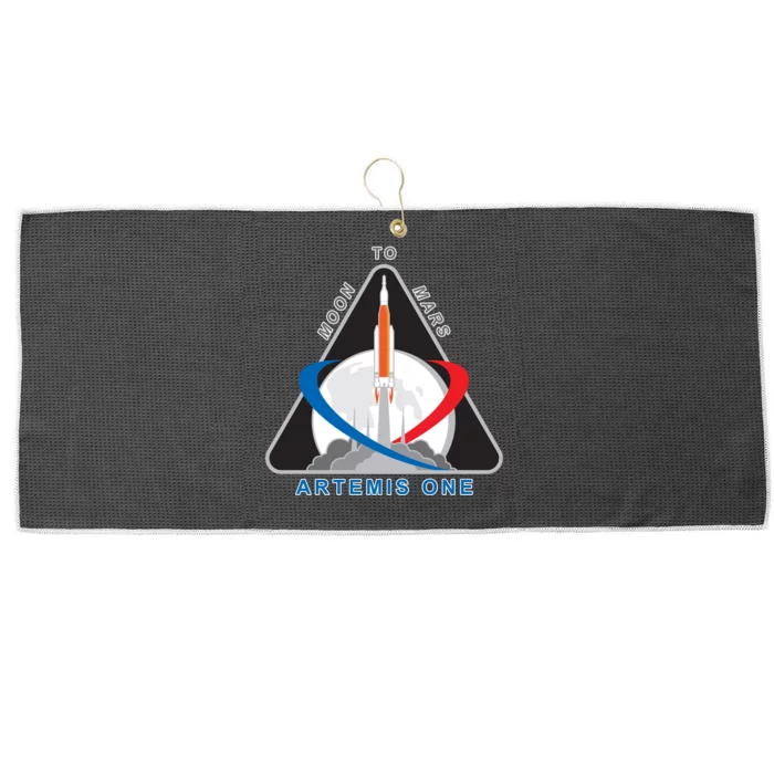 NASA Artemis Moon To Mars Large Microfiber Waffle Golf Towel