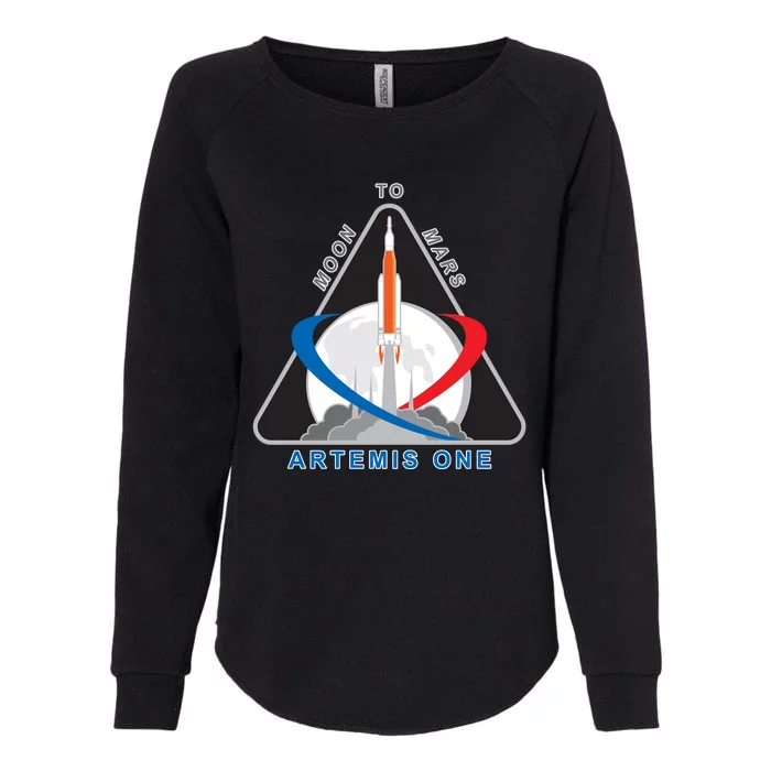 NASA Artemis Moon To Mars Womens California Wash Sweatshirt