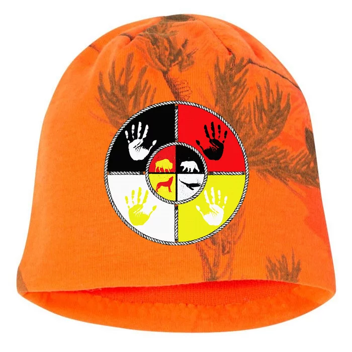 Native Americans Medicine Wheel Mmiw Kati - Camo Knit Beanie