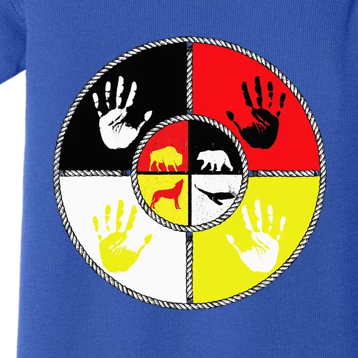 Native Americans Medicine Wheel Mmiw Baby Bodysuit