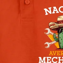 Nacho Average Mechanic Cinco De Mayo Funny Mexican Repairman Dry Zone Grid Performance Polo