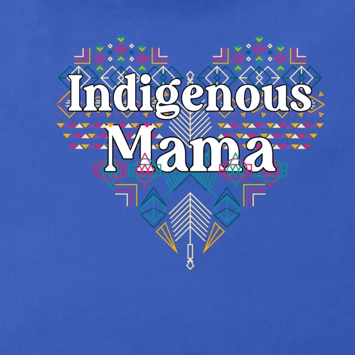 Native American Mom Aztec Heart Indigenous Mama Gift Zip Tote Bag