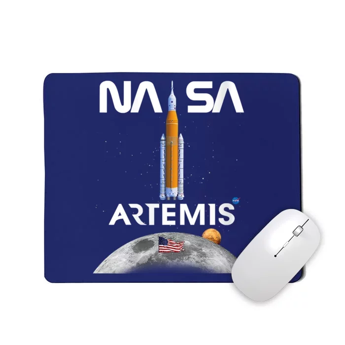 NASA Artemis Mission SLS Worm Insignia Mousepad