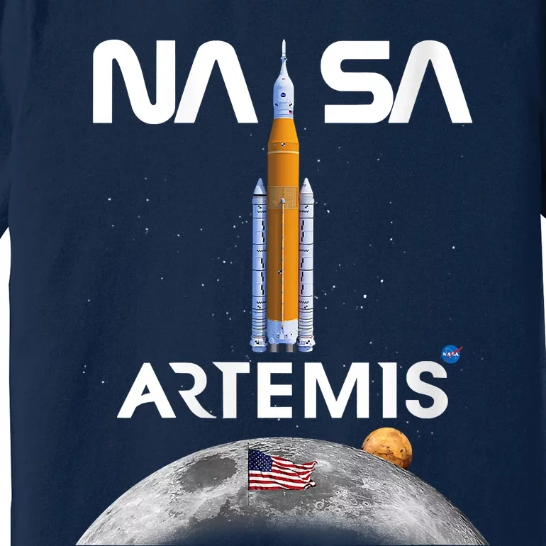 NASA Artemis Mission SLS Worm Insignia Premium T-Shirt