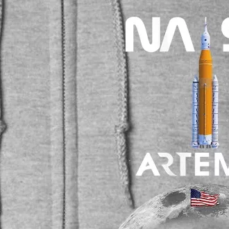 NASA Artemis Mission SLS Worm Insignia Full Zip Hoodie